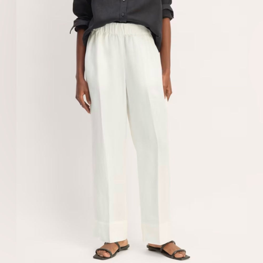 Everlane Linen Easy Pant - White - XS - NWT